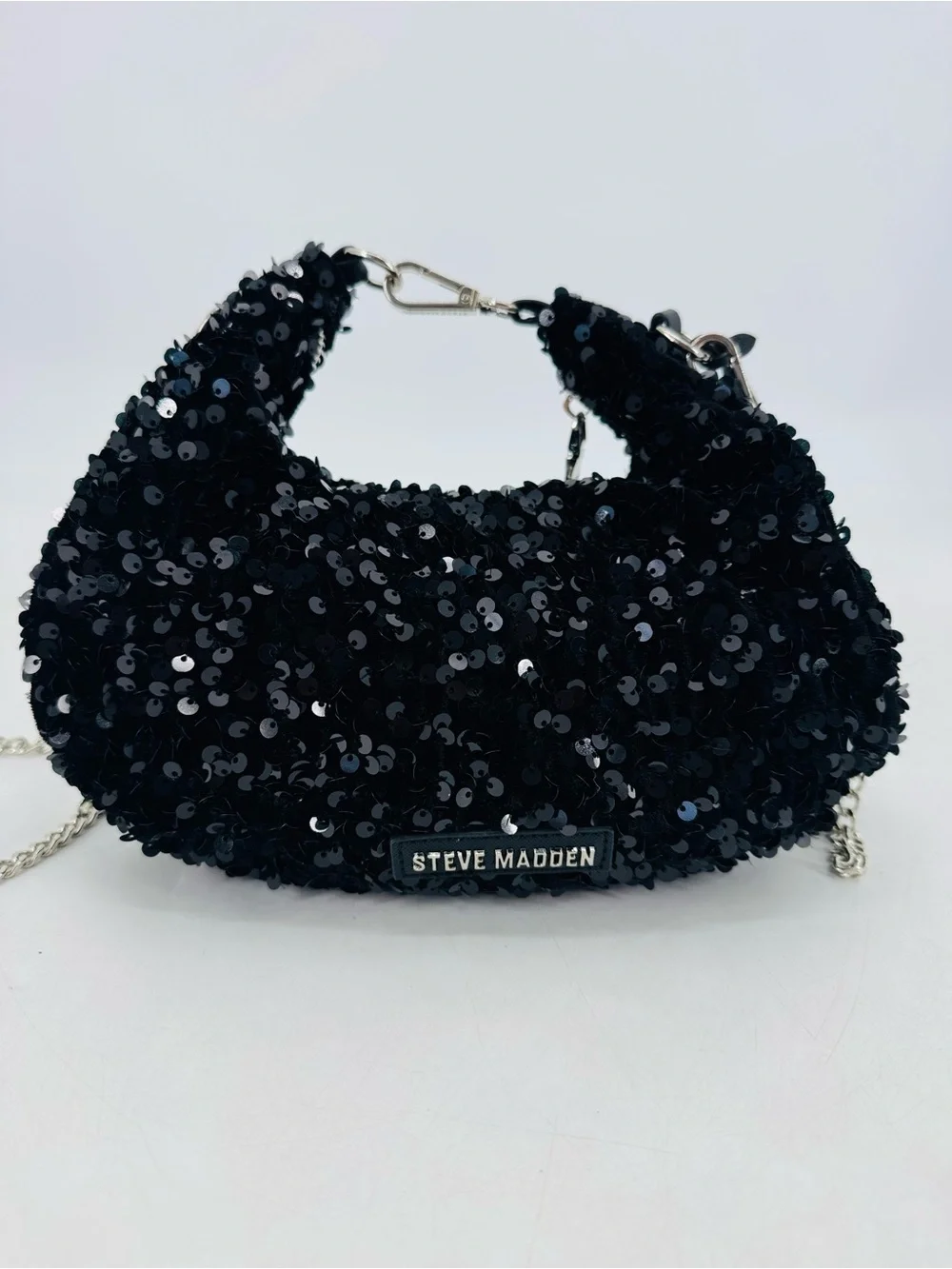 Steve Madden NEW Brenda Retro Y2K Sequin Embellished Hobo Wristlet Crossbody NWT